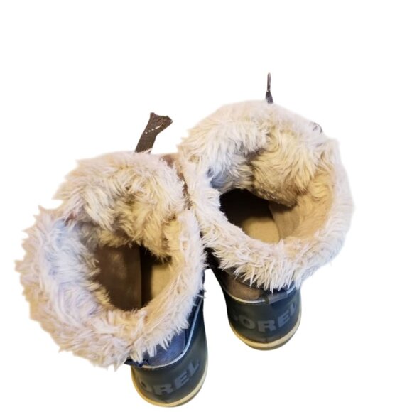 SOREL Tivoli II Waterproof Winter Boot 40.5 9.5 Faux Fur Cuff Suede Insulated - Picture 9 of 10